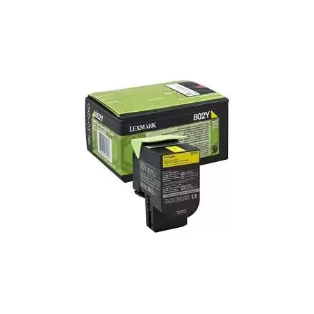 (80C20Y0) LEXMARK 802Y TONER RETORNABLE AMARILLO(1K)