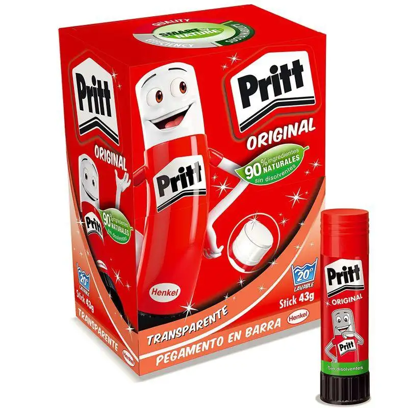 (1584626) PRITT PEGAMENTO EN BARRA 43GR TRANSPARENTE CAJA EXPOSITORA -15 UD-