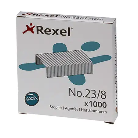 (2101054) REXEL GRAPAS 23/8 GALVANIZADAS -CAJA DE 1000-