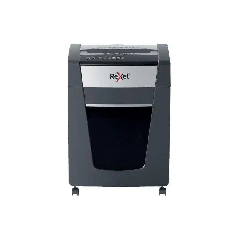 (2021420XEU) REXEL DESTRUCTORA MANUAL MOMENTUM EXTRA P420+ NEGRO/PLATA