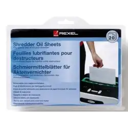 (2101948) REXEL HOJAS LUBRICANTES PARA DESTRUCTORA PACK DE 12