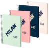 (57141E80X4) MILAN LIBRETA CON ESPIRAL A4 80 HOJAS 95GR PAPEL BLANCO SERIE 1918 PACK 4 COLORES SURTIDOS