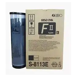 (S-8113E) RISO TINTA NEGRO SERIE EZ/SF/RZ/MZ (PACK 2) (SUSTITUYE A S7612E S4253A S6930E)