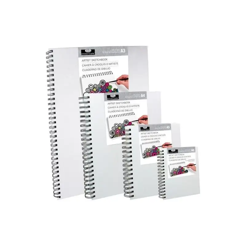(RCSB-A4) ROYAL LANGNICKEL CUADERNO DE BOCETOS A4 ESPIRAL CUBIERTA DE LONA