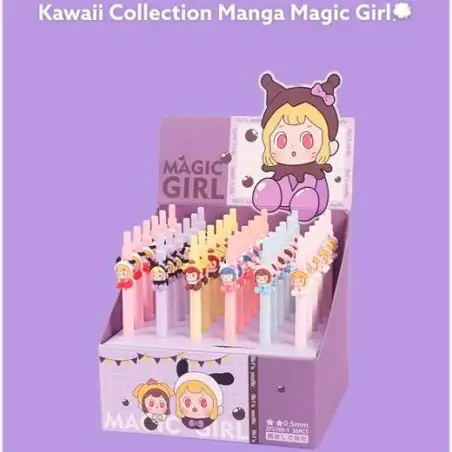 (EZV-2769) ROYMART BOLIS GEL MAGIC GIRL CLICK PEN SURTIDOS EXPOSITOR 36 UD