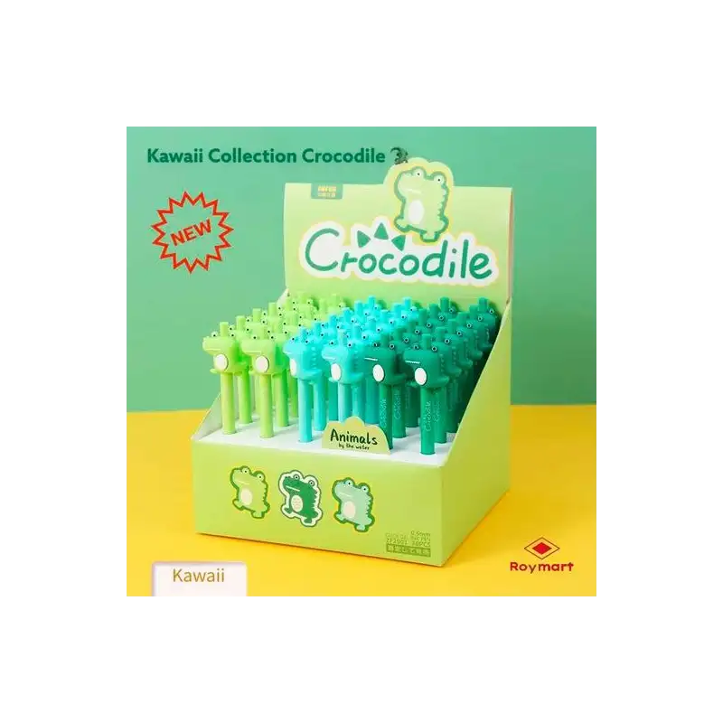 (EZV-2901) ROYMART BOLIS COCODRILO CLICK PEN SURTIDOS EXPOSITOR 36 UD