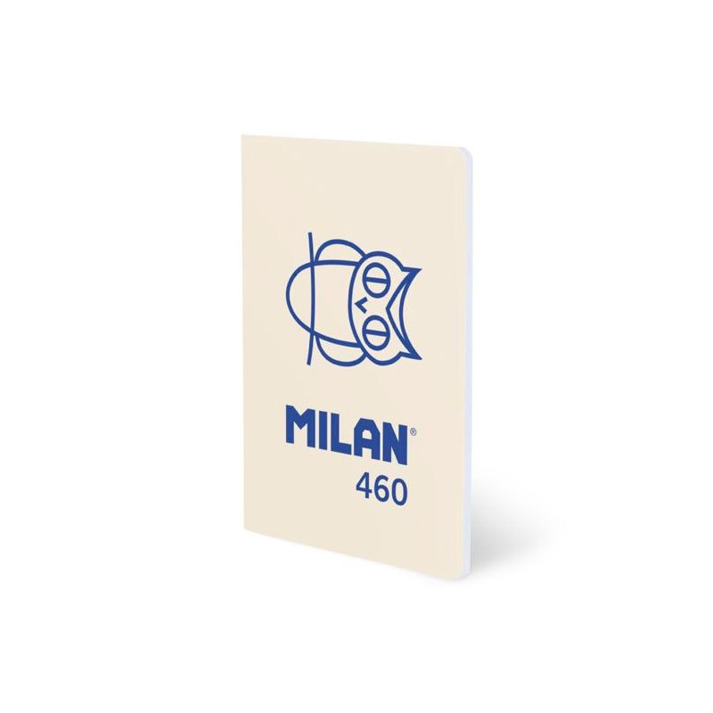 (57251G24BG460) MILAN LIBRETA GRAPADA A5 24H PAPEL BLANCO 95GR LISO COLECCIÓN 460 SINCE 1918 BEIGE