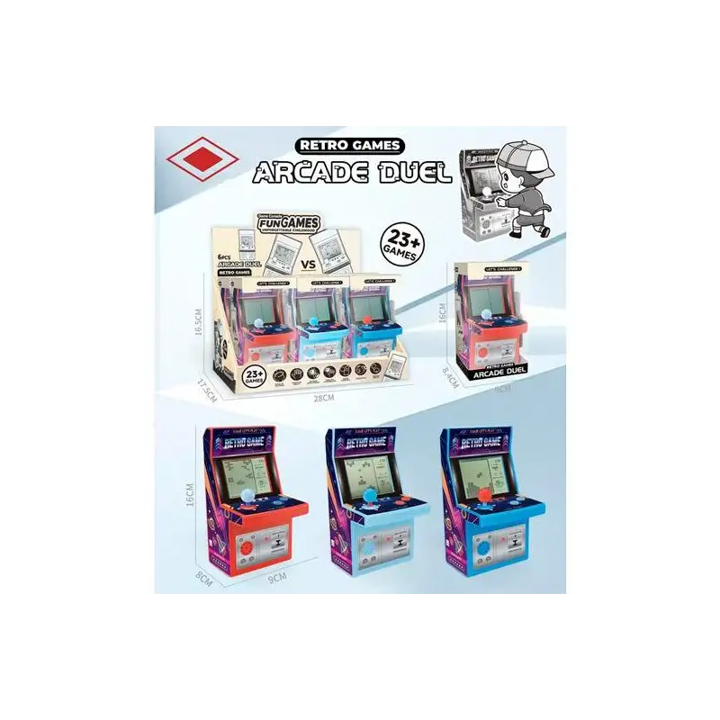 (ECI-2172) ROYMART MAQUINAS MARCIANITOS 23 JUEGOS CLÁSICA EXPOSITOR 6 UD