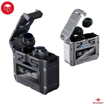 (AB-025) ROYMART AURICULARES M 25 TWS BLUETOOTH 5.0 SILVER COLOR