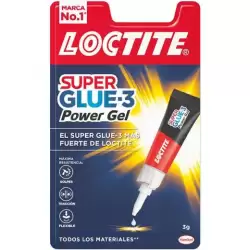 (2640067) LOCTITE SUPER GLUE-3 ADHESIVO INSTANTÁNEO POWER GEL 3GR TRANSPARENTE