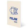 (57252G24BG460) MILAN LIBRETA GRAPADA A5 24H PAPEL BLANCO 95GR LÍNEA 7MM COLECCIÓN 460 SINCE 1918 BEIGE