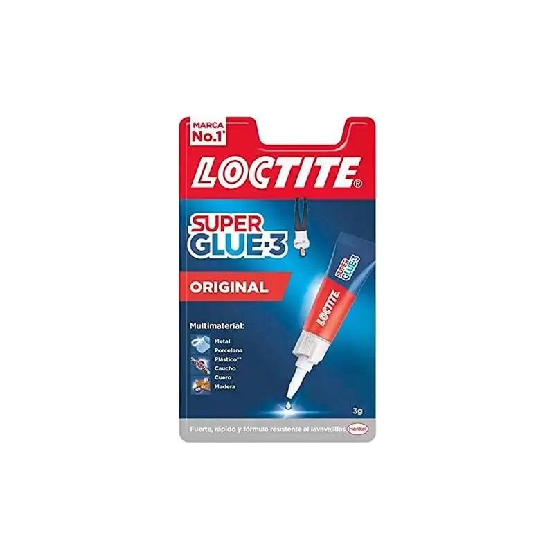 (2640968) LOCTITE SUPER GLUE-3 ADHESIVO INSTANTÁNEO ORIGINAL 3GR