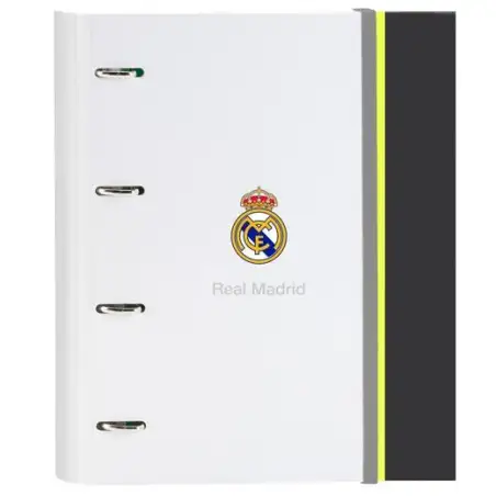 (512554666) SAFTA CARPETA ANILLAS 4X35MM C/RECAMBIO A4 100H 80GR TAPA DURA REAL MADRID EQUIP. 25/26