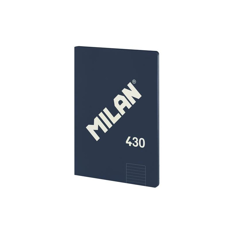 (57242G48B) MILAN LIBRETA ENCOLADA A4 48H PAPEL 95GR 1 LÍNEA 7MM SERIE 1918 AZUL