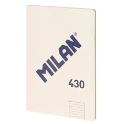 (57242G48BG) MILAN LIBRETA ENCOLADA A4 48H PAPEL 95GR  1 LÍNEA 7MM SERIE 1918 BEIGE
