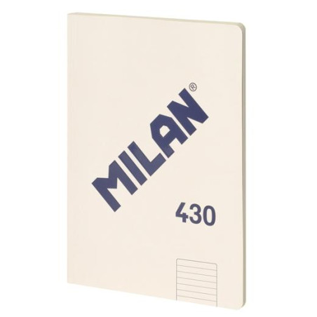 (57242G48BG) MILAN LIBRETA ENCOLADA A4 48H PAPEL 95GR  1 LÍNEA 7MM SERIE 1918 BEIGE