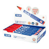 (16429123) MILAN ROTULADOR PERMANENTE PUNTA REDONDA Ø4MM ROJO CAJA 12 UD