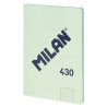 (57242G48GR) MILAN LIBRETA ENCOLADA A4 48H PAPEL 95GR  1 LÍNEA 7MM SERIE 1918 VERDE