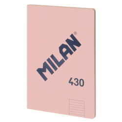 (57242G48P) MILAN LIBRETA ENCOLADA A4 48H PAPEL 95GR  1 LÍNEA 7MM SERIE 1918 ROSA