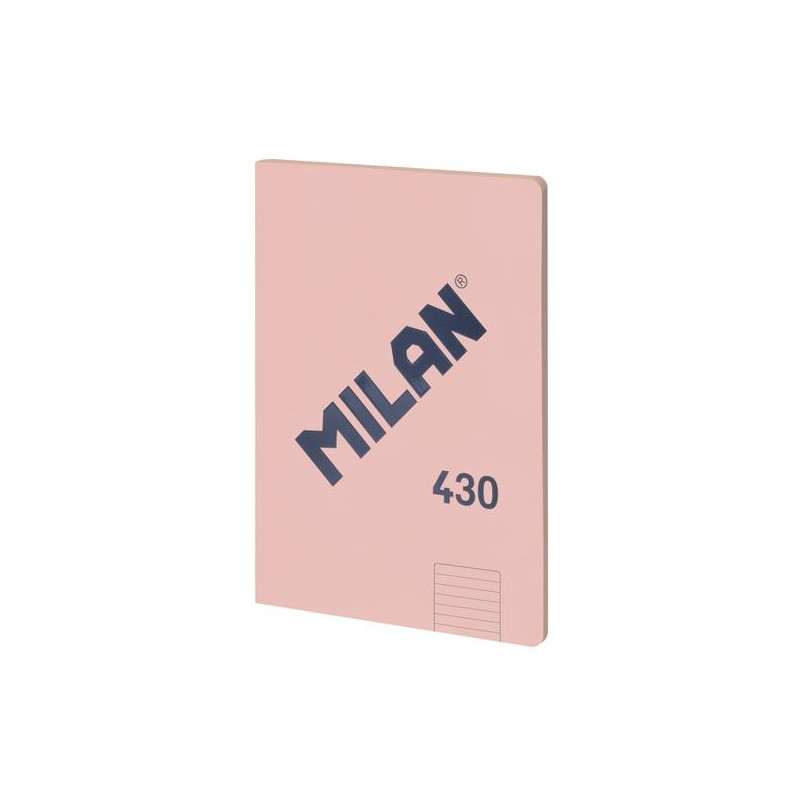 (57242G48P) MILAN LIBRETA ENCOLADA A4 48H PAPEL 95GR  1 LÍNEA 7MM SERIE 1918 ROSA