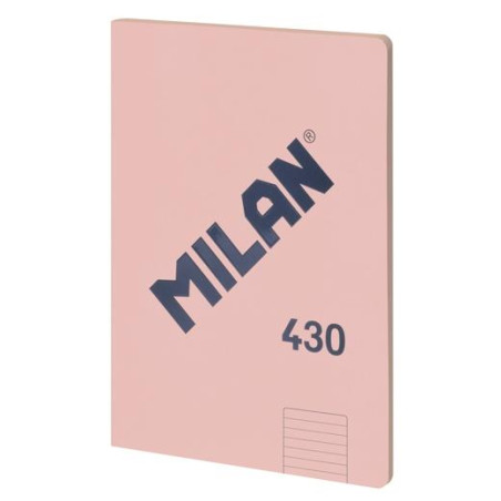 (57242G48P) MILAN LIBRETA ENCOLADA A4 48H PAPEL 95GR  1 LÍNEA 7MM SERIE 1918 ROSA