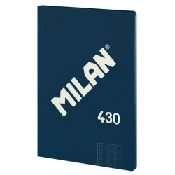 (57243G48B) MILAN LIBRETA ENCOLADA A4 48H PAPEL 95GR CUADRICULADO SERIE 1918 AZUL