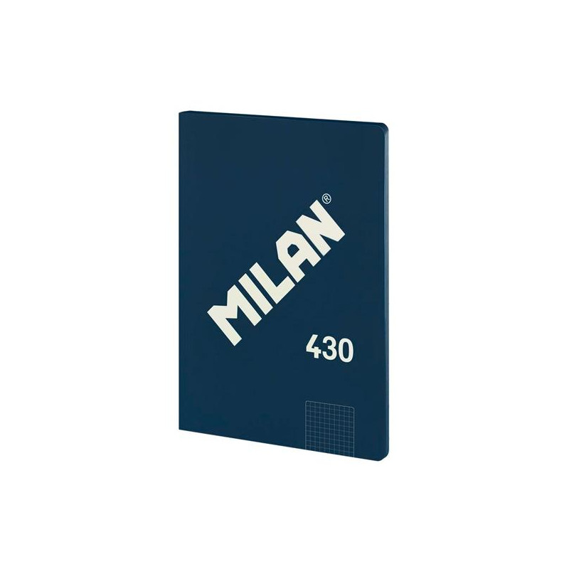 (57243G48B) MILAN LIBRETA ENCOLADA A4 48H PAPEL 95GR CUADRICULADO SERIE 1918 AZUL