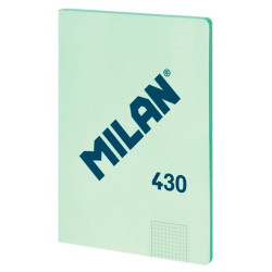 (57243G48GR) MILAN LIBRETA ENCOLADA A4 48H PAPEL 95GR CUADRICULADO SERIE 1918 VERDE