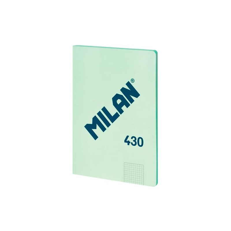 (57243G48GR) MILAN LIBRETA ENCOLADA A4 48H PAPEL 95GR CUADRICULADO SERIE 1918 VERDE