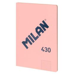 (57243G48P) MILAN LIBRETA ENCOLADA A4 48H PAPEL 95GR CUADRICULADO SERIE 1918 ROSA
