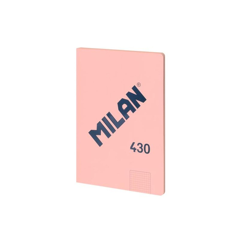 (57243G48P) MILAN LIBRETA ENCOLADA A4 48H PAPEL 95GR CUADRICULADO SERIE 1918 ROSA