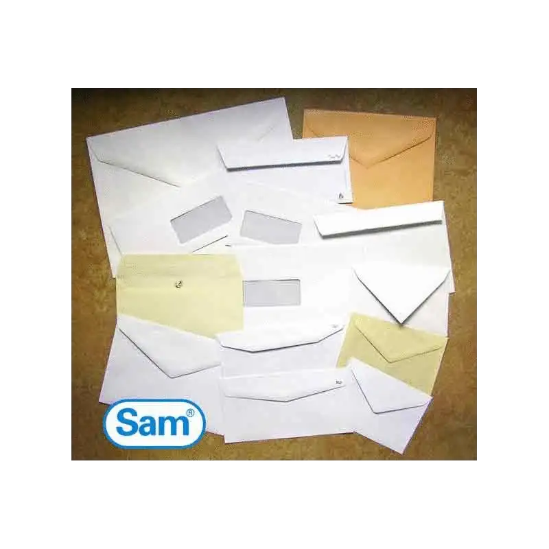 (210607) SAM SOBRE DIN C5 VERSAM 160 C AUTOADHESIVO CON TIRA DE SILICONA 162X229 120 GRAMOS CREMA VERJURADO 250 SOBRES