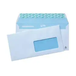 (247726) SAM SOBRE AMERICANO OPEN-115 VD AUTOADHESIVO CON TIRA DE SILICONA 115X225 90 GRAMOS VENTANA DERECHA OFFSET BLANCO 50...