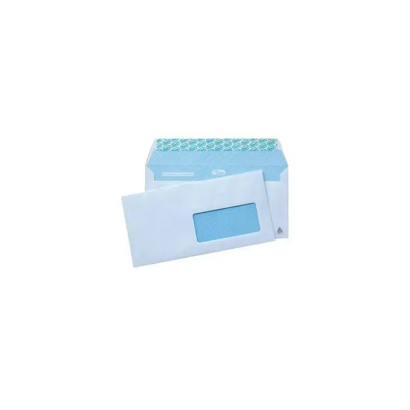 (247726) SAM SOBRE AMERICANO OPEN-115 VD AUTOADHESIVO CON TIRA DE SILICONA 115X225 90 GRAMOS VENTANA DERECHA OFFSET BLANCO 50...