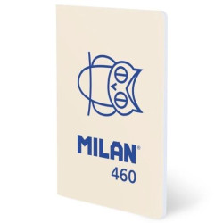 (57252G24BG460) MILAN LIBRETA GRAPADA A5 24H PAPEL BLANCO 95GR LÍNEA 7MM COLECCIÓN 460 SINCE 1918 BEIGE