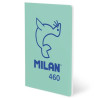 (57252G24GR460) MILAN LIBRETA GRAPADA A5 24H PAPEL BLANCO 95GR LÍNEA 7MM COLECCIÓN 460 SINCE 1918 VERDE