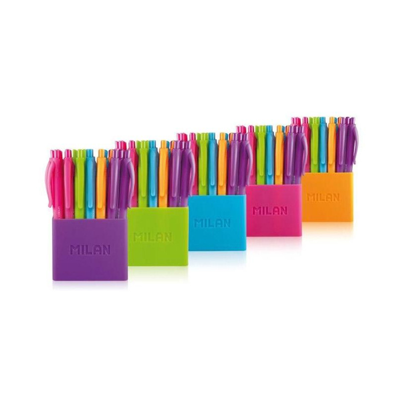 (176555124) MILAN BOLIGRAFO P1 TOUCH COLOURS SURTIDOS BOTE 24 UD