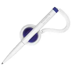 (SH4120) SCHNEIDER BOLÍGRAFO KLICK-FIX-PEN M TINTA AZUL COLOR BLANCO