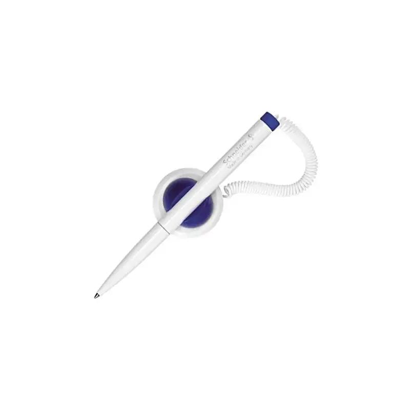 (SH4120) SCHNEIDER BOLÍGRAFO KLICK-FIX-PEN M TINTA AZUL COLOR BLANCO