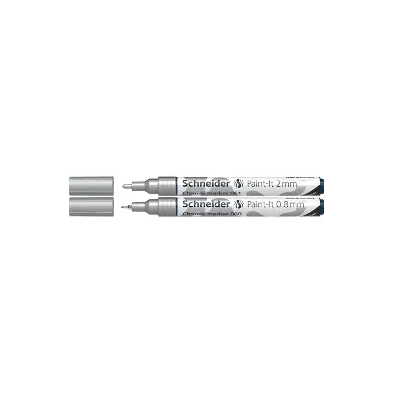 (ML06011501) SCHNEIDER ROTULADOR METÁLICO CROMADO PAINT-IT 2 CHROME PUNTAS DE 0.8MM/2MM ESTUCHE 2 UD