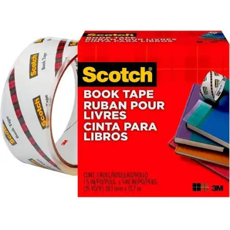 (7010408190) SCOTCH CINTA ADHESIVA TRANSPARENTE PARA REPARACIÓN DE LIBROS PP ROLLO 38