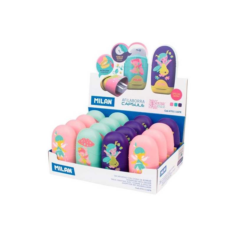(4701116FR) MILAN AFILABORRA CAPSULE SERIE ESPECIAL FAIRY TALE C/SURTIDOS CAJA EXPOSITORA 16 UD