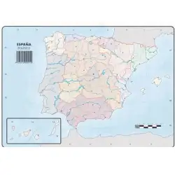 (501) SELVI MAPA MUDO POLÍTICO DE ESPAÑA A4 -50U-