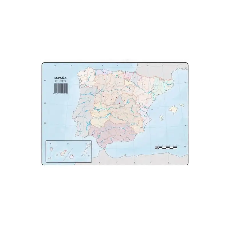 (501) SELVI MAPA MUDO POLÍTICO DE ESPAÑA A4 -50U-