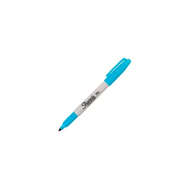 (2194215) SHARPIE MARCADOR PERMANENTE PUNTA FINA AZUL TURQUESA