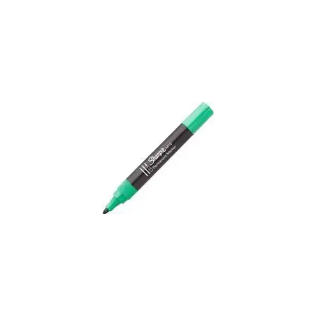 (S0192645) SHARPIE MARCADOR PERMANENTE VERDE M15 PUNTA REDONDA CAJA 12 UD