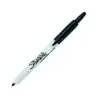 (S0810840) SHARPIE MARCADOR PERMANENTE RETRÁCTIL FINE PUNTA REDONDA 0.9MM NEGRO CAJA 12 UD