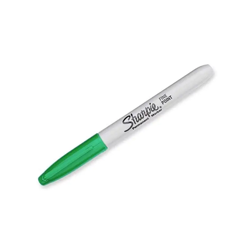 (S0810960) SHARPIE MARCADOR PERMANENTE FINE PUNTA REDONDA 0.9MM VERDE