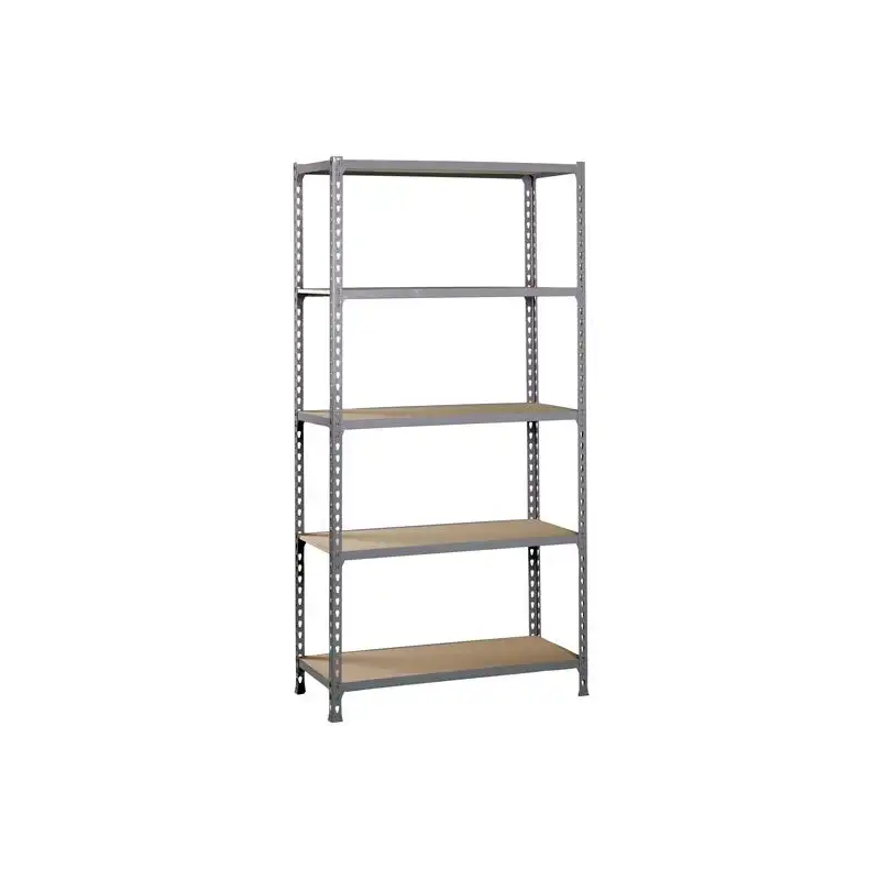 (338100025188045) SIMONRACK KIT MADERCLICK MINI 5/400 ESTANTERÍA METÁLICA 5 BALDAS/150KG DE MADERA 180X80X40CM GRIS
