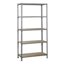 (8435104907481) SIMONRACK MADERACLICK PLUS 5/400 ESTANTERÍA METÁLICA 5 BALDAS/150KG 200X100X40CM GRIS/MADERA